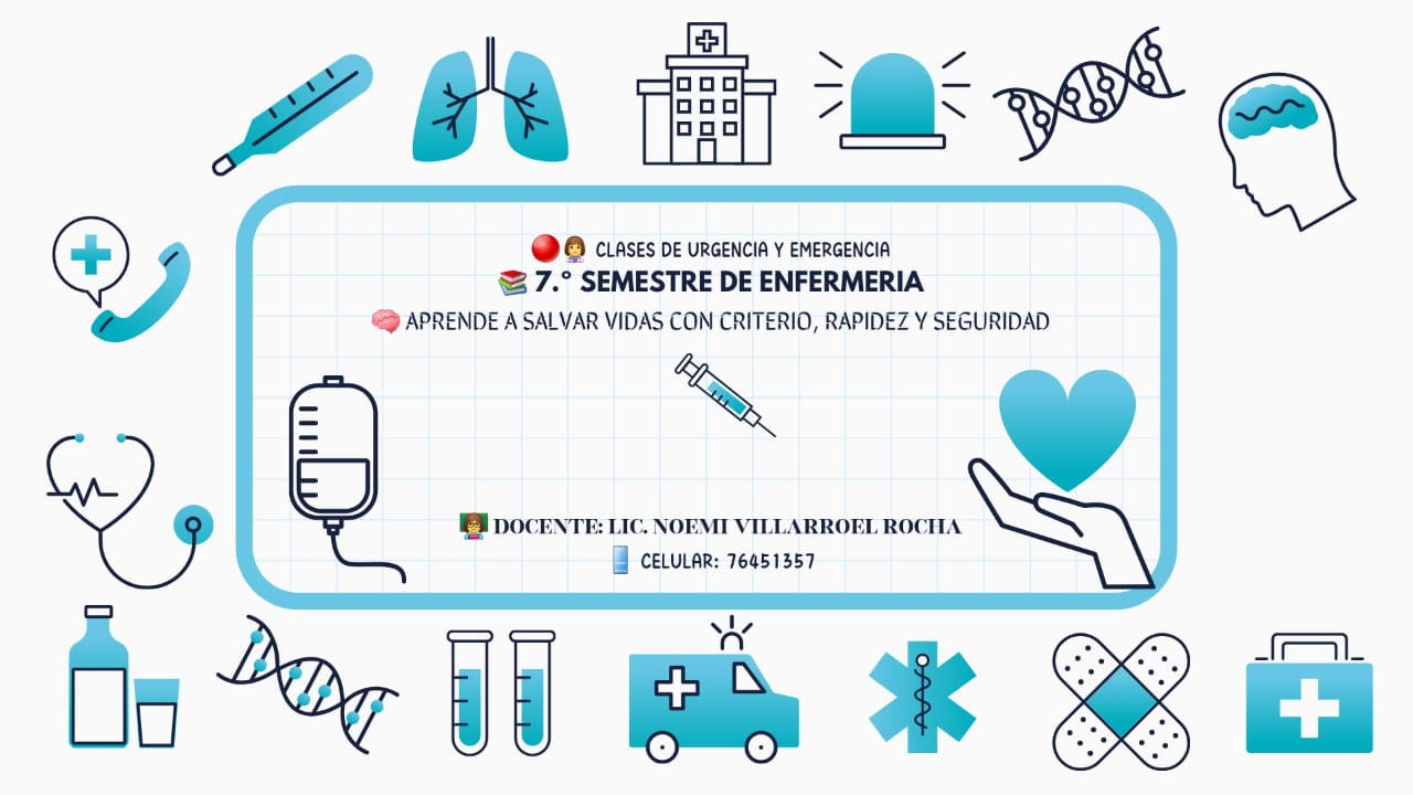 banner informativo de la asignatura de urgencias y emergencias 